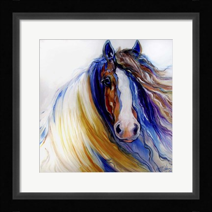 Framed Gypsy Vanner Rouge Print