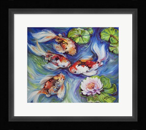 Framed Happiness Koi Dance Print