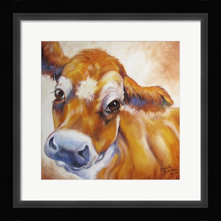 Framed My Jersey Cow Commission Print