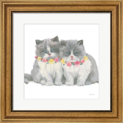 Framed Cutie Kitties VIII Print