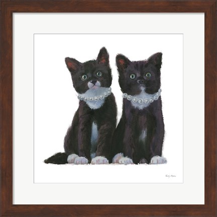 Framed Cutie Kitties IV Print