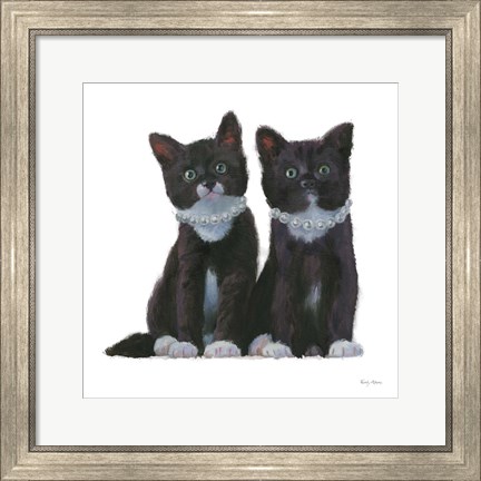 Framed Cutie Kitties IV Print