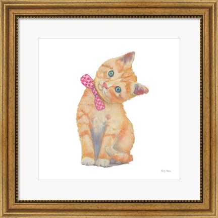 Framed Cutie Kitties II Print