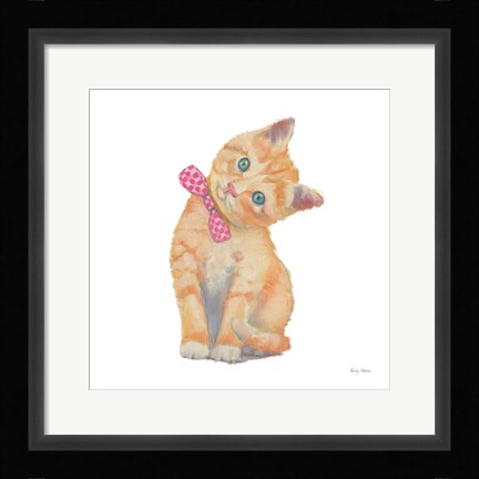 Framed Cutie Kitties II Print