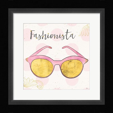 Framed Fashion Blooms IV Pink Print