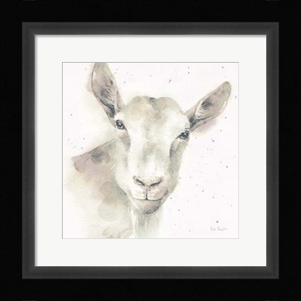 Framed Farm Friends I Neutral Print