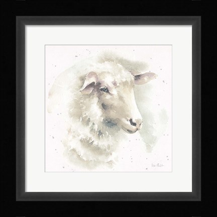 Framed Farm Friends IV Neutral Print