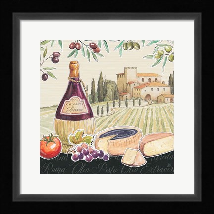 Framed Tuscan Flavor II Print