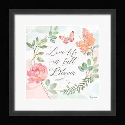 Framed Watercolorful V Print