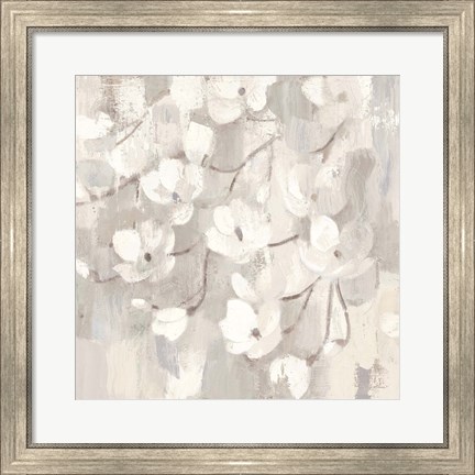 Framed Magnolias in Spring I Neutral Print