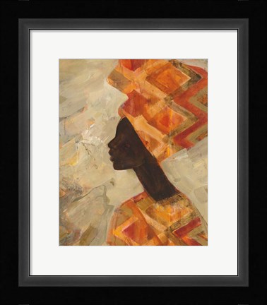 Framed African Beauty II Print
