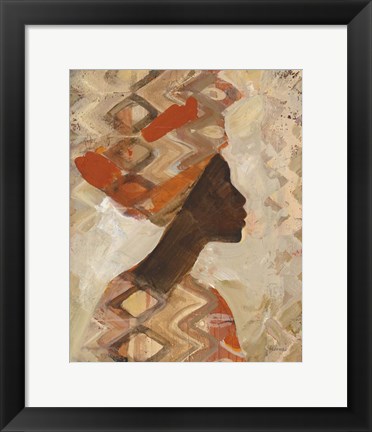 Framed African Beauty I Print