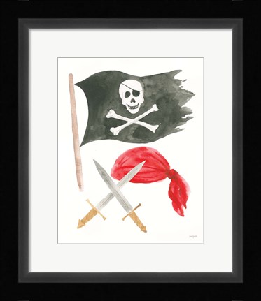 Framed Pirates II on White Print