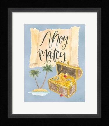 Framed Pirates I Print