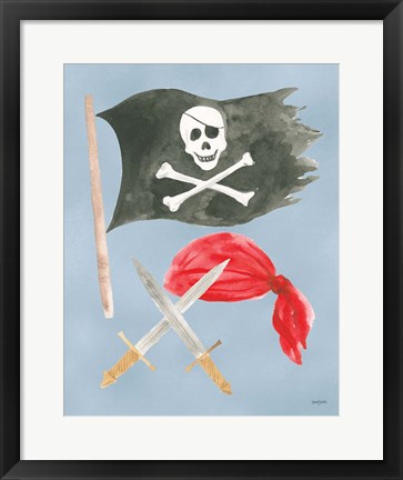 Framed Pirates II Print