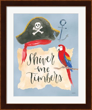 Framed Pirates III Print