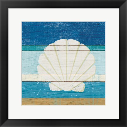 Framed Beachscape Shell v2 Print