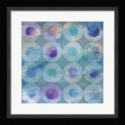 Framed Touching Circles II Print