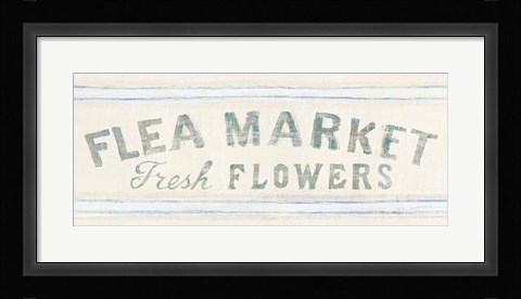 Framed Floursack Florals XII Crop Print