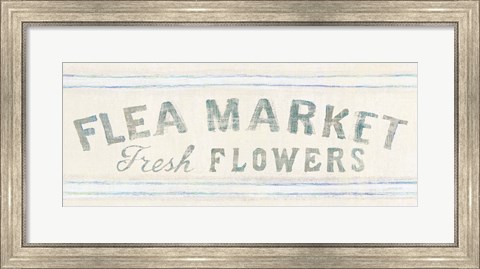 Framed Floursack Florals XII Crop Print