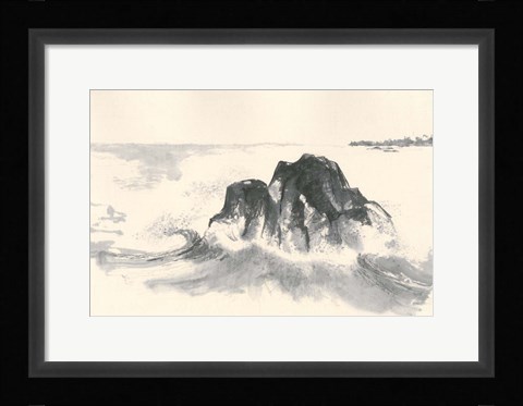 Framed Ocean Waves Print