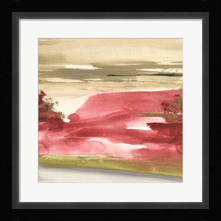 Framed Red Rock I Print