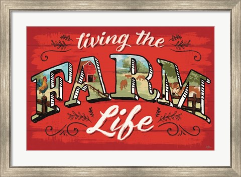 Framed Farm Life V Print