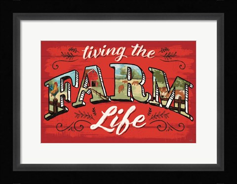 Framed Farm Life V Print
