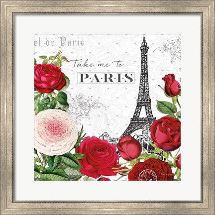 Framed Rouge Paris III Print