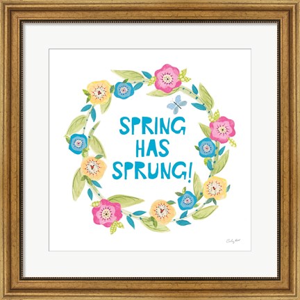 Framed Spring Has Sprung II Print