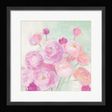 Framed Soft Ranunculus Print