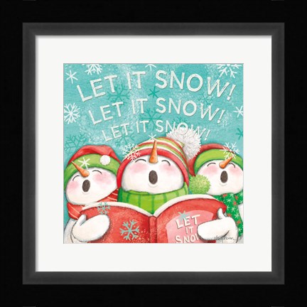 Framed Let it Snow VIII Print