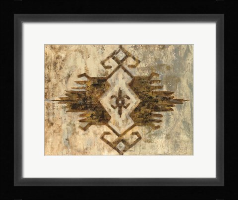 Framed Southwest Design I Print