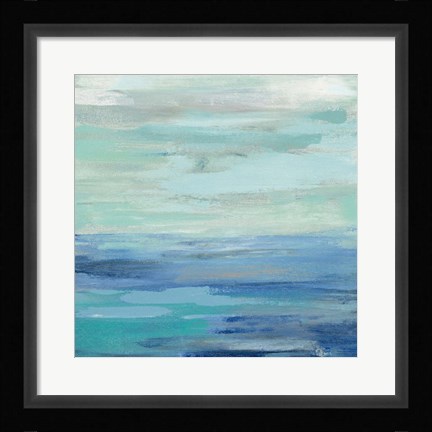 Framed Sunset Beach II no Orange Print