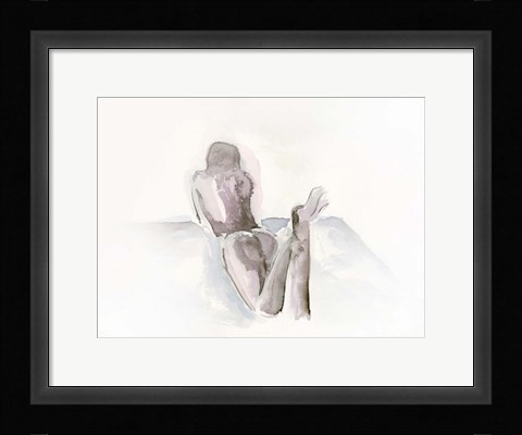 Framed Watercolour Nude 1 Print