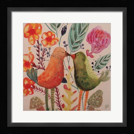 Framed Le Baiser Print