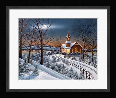 Framed Evening Service Print