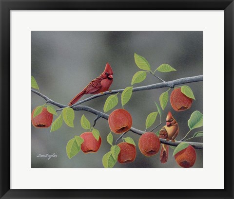 Framed Symphony in Red Print