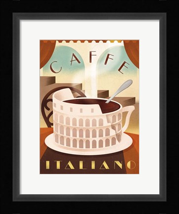 Framed Coffee Italy Print