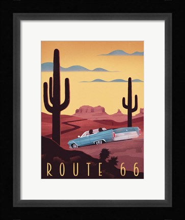 Framed Route 66 Print