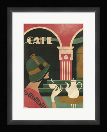 Framed Art Deco Cafe Print