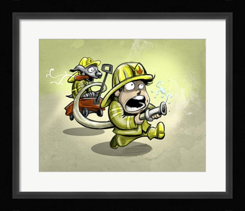 Framed Fire Print