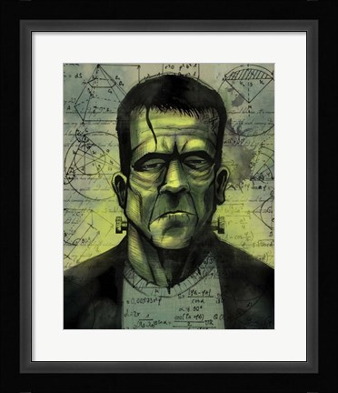 Framed Frankenstien Print