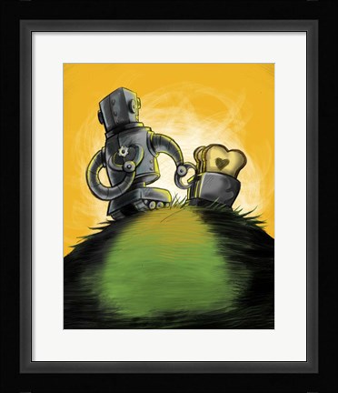 Framed Love Is Toast Print