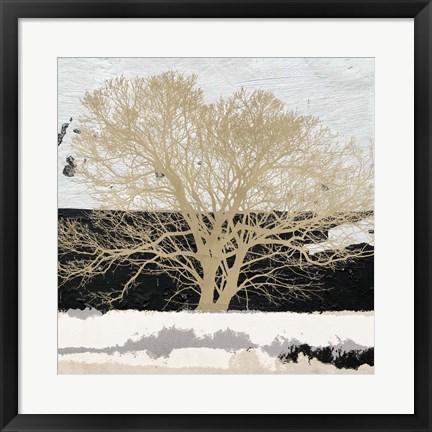 Framed Golden Tree (detail) Print