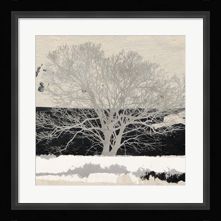 Framed Silver Tree (detail) Print
