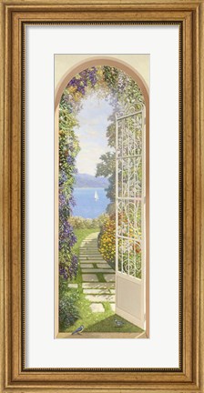 Framed Giardino sul Lago Print
