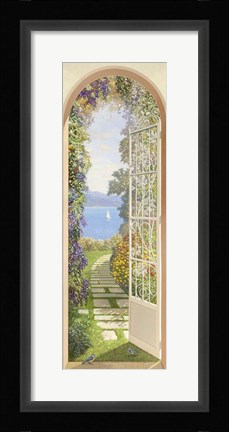 Framed Giardino sul Lago Print