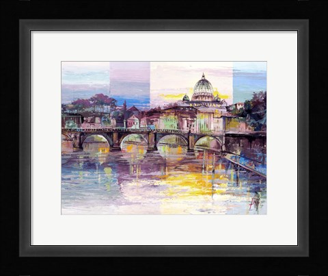 Framed Roma di Sera Print