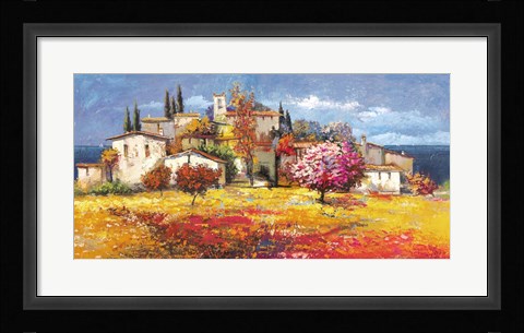 Framed Borgo sul Mare Print